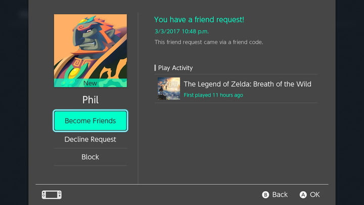 How to Add Friends on Nintendo Switch by Received Friend Requests?