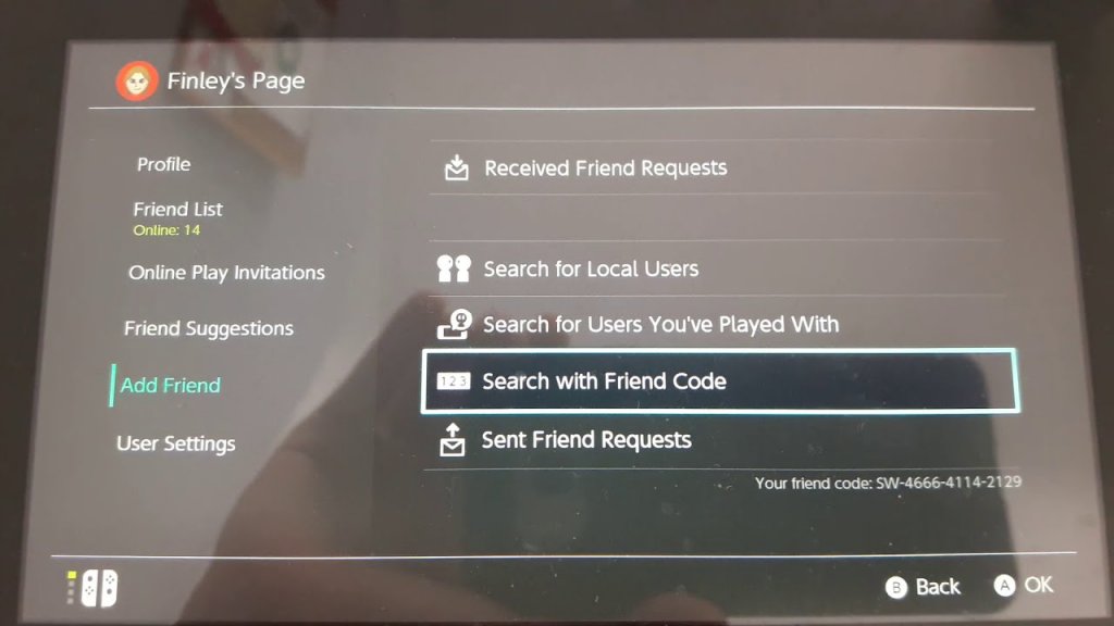 How to Add Friends on Nintendo Switch using Friend Code?