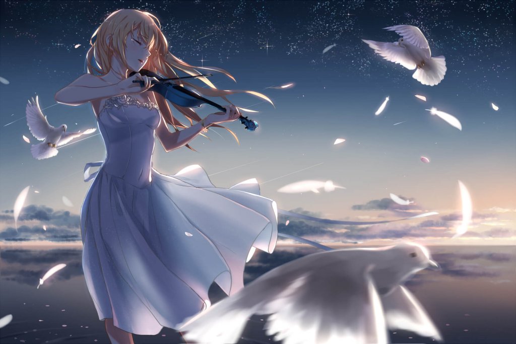 Your Lie In April;  10 Best Anime For Girls 