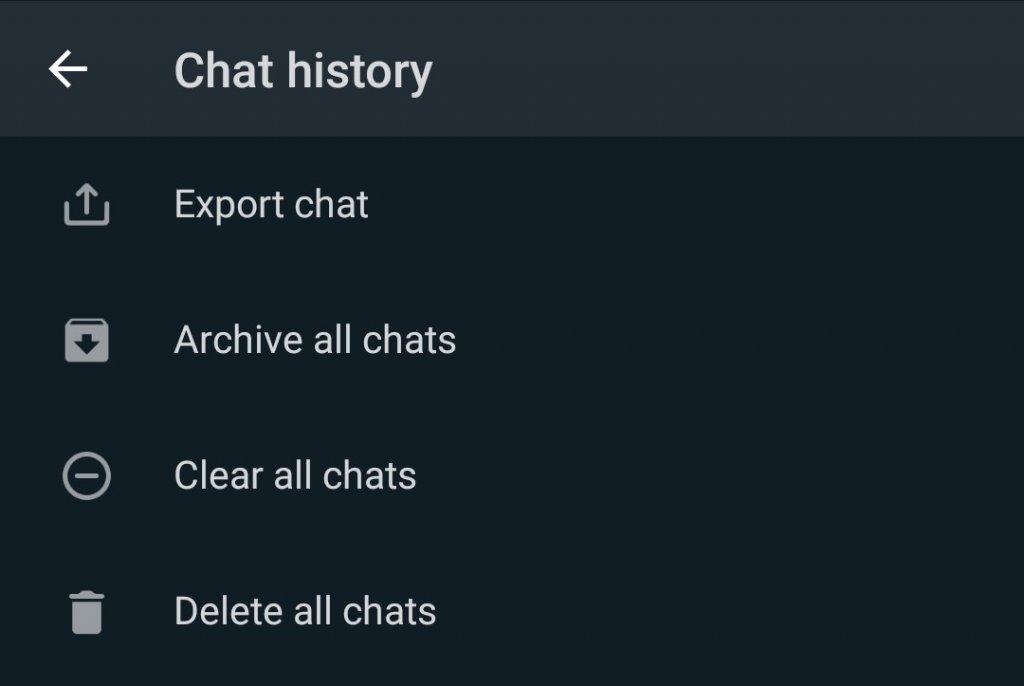 How to Archive All Chats?