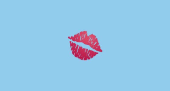 The Kiss Mark; 9 Emojis Guys Send Their Girl When In Love 