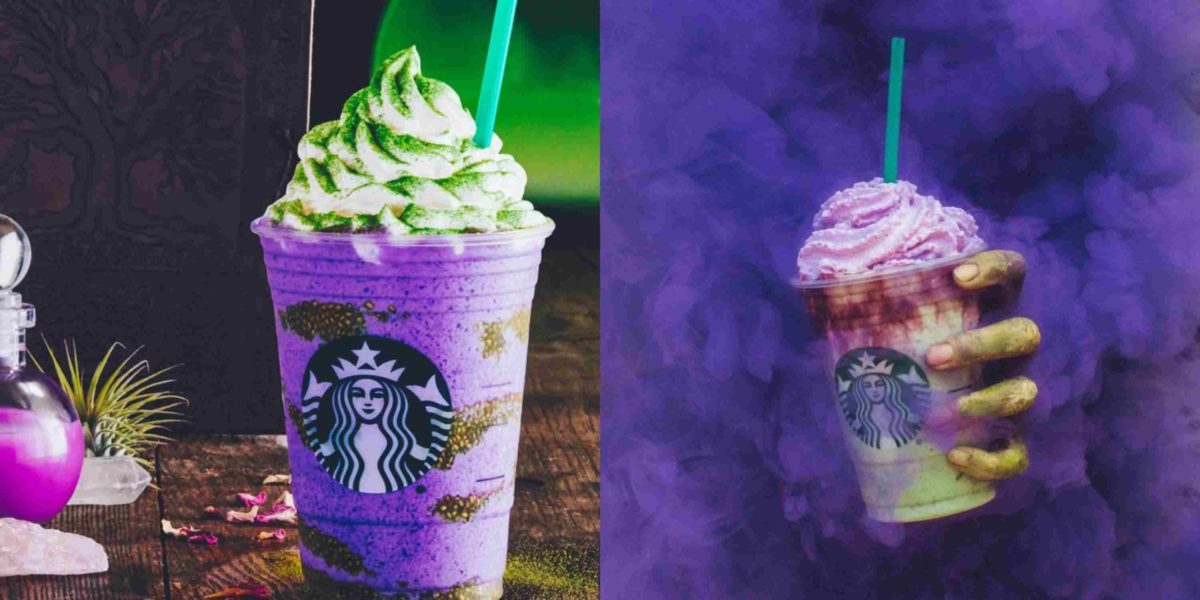 Starbucks 2020 Halloween Fall Scaredy Black Cat Venti Cold Cup Purple Tumbler
