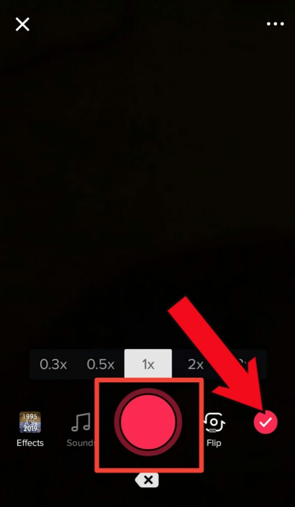 tick icon on camera page tiktok image: how to slow down a tiktok