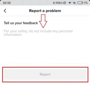 report a problem: how to remove a number from TikTok
