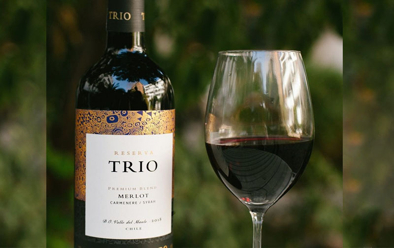 Concha Y Toro Trio Merlot | Evening Light Wine For New Year's Eve 