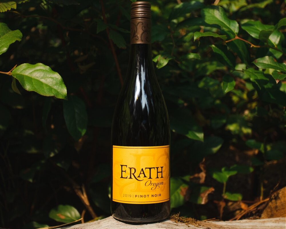 Erath Pinot Noir; Best Christmas Wines Under $40