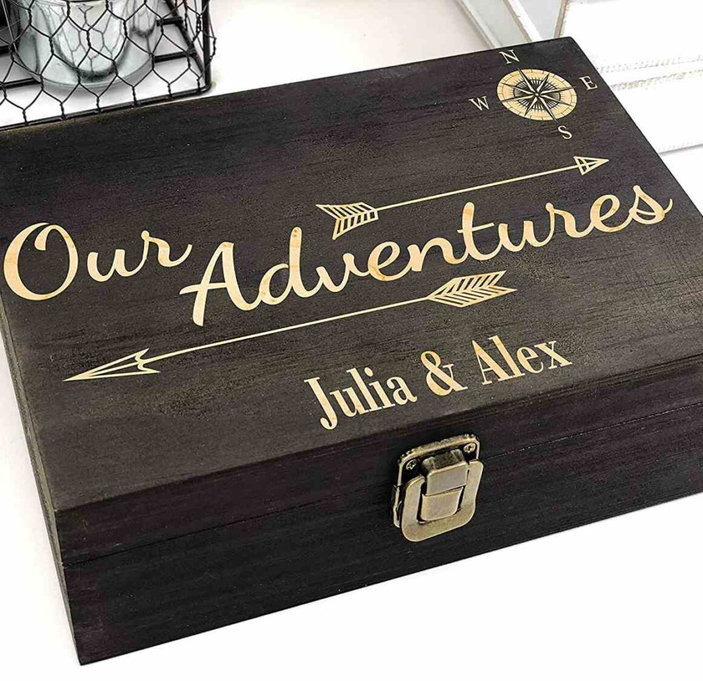 Personalized Wooden Memory Box; 25+ New Year Gift Ideas For Boys 