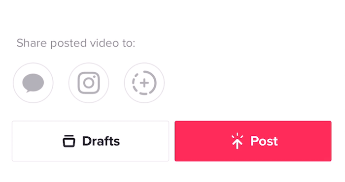 Step 4:Click on the post icon: how to speed up video on tiktok