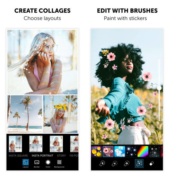How to make a collage on iPhone using photo grid