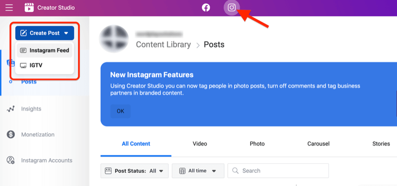 Cross-Post To Instagram From Your Facebook Using Facebook Creator’s Studio