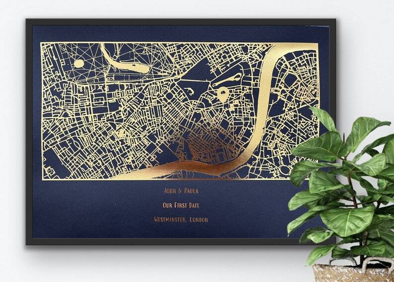 Framed Maps; 20 Best Valentine's Day Gifts for Boyfriend in 2022 | Cute Gifts For Him 