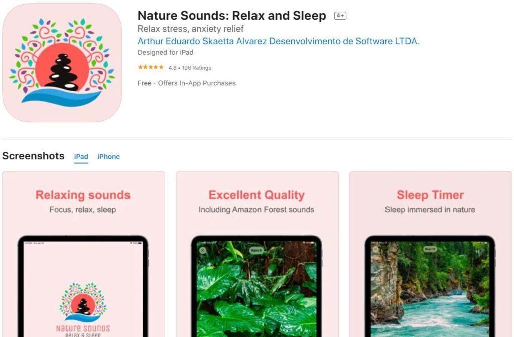 Nature Sounds Relax and Sleep; 6 Best Anxiety Apps for Android and iPhone in 2022