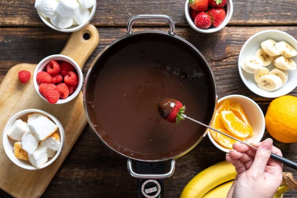 Chocolate Fondue; Fun Valentine's Day Date Ideas in 2022 for Couples Mad In Love