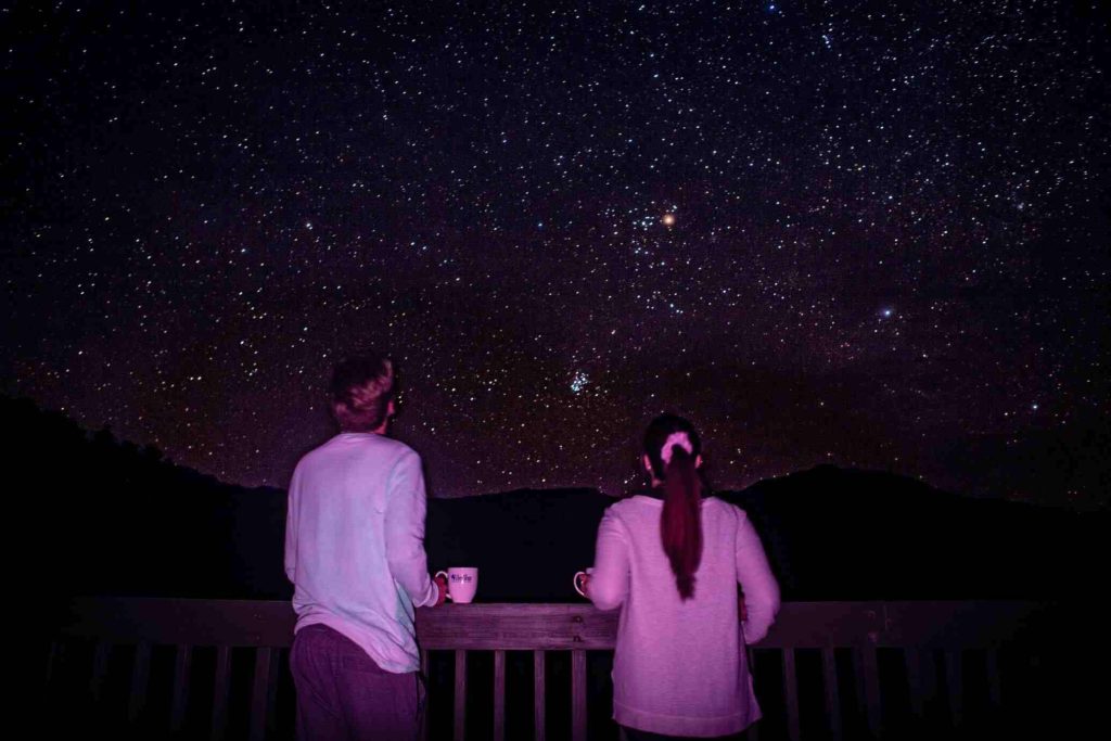A couple stargazing at night; Fun Valentine's Day Date Ideas in 2022 for Couples Mad In Love