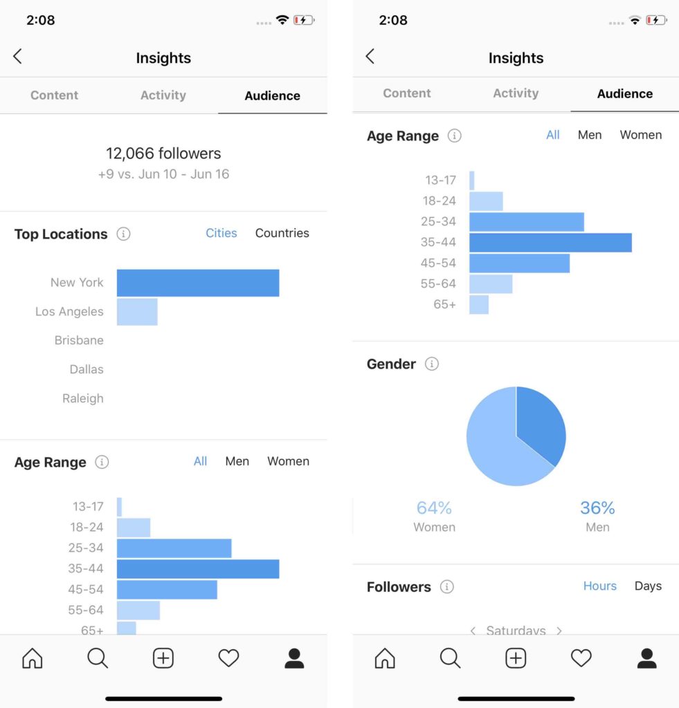 use Instagram insights to grow your online business in a strategic way: information treasure box of your audience 