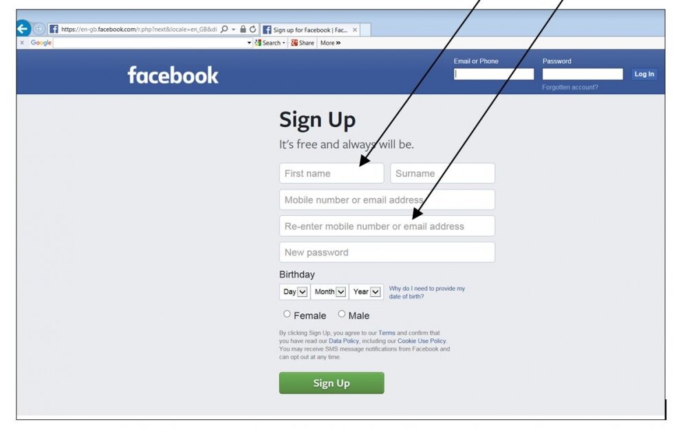 facebook login on your website: create a facebook developer account