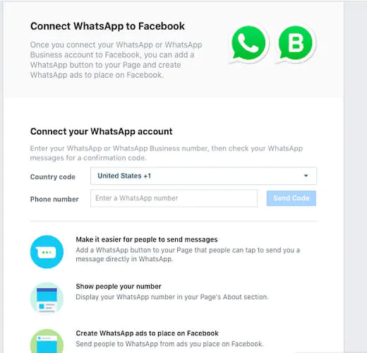 Link WhatsApp Business Account to Facebook Business Page 