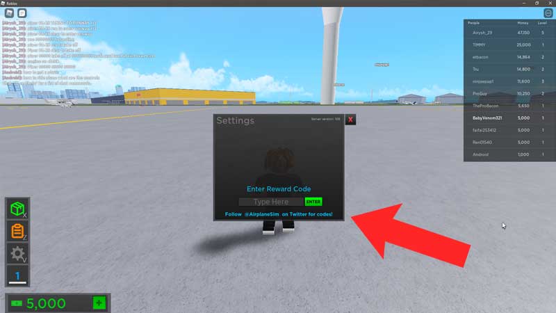 How To Use Roblox Airplane Simulator Codes?