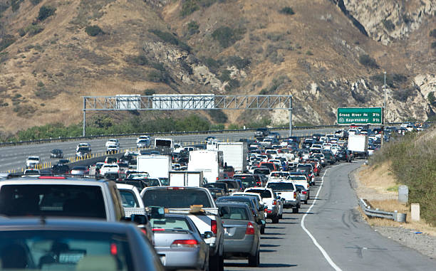 A freeway in California.