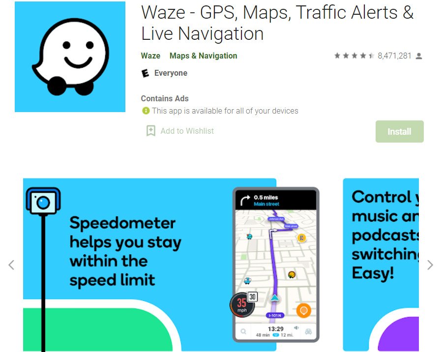 Waze; Best Maps and Navigation Apps for Android in 2022