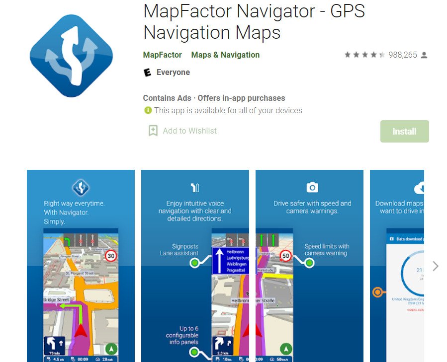 Map Factor; Best Maps and Navigation Apps for Android in 2022