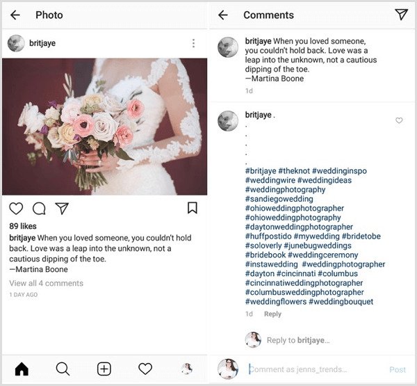 how to write Instagram captions / 5 tips from an influencer in 2022: use hashtags