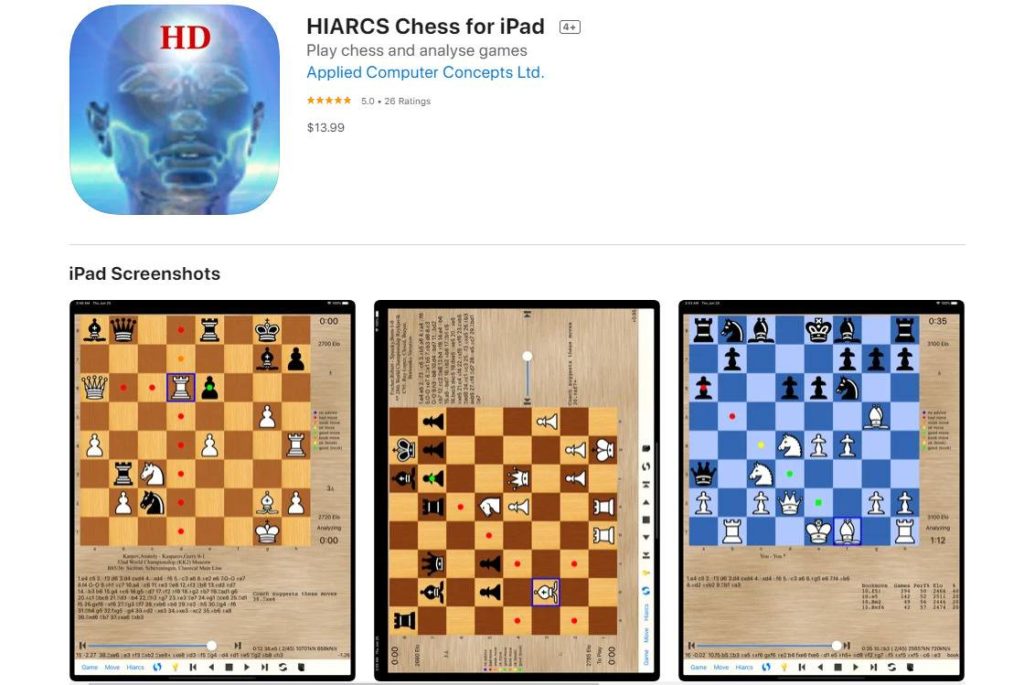 Hiarcs Chess; 5 Best Digital Board Game Apps for iPhone and iPad in 2022
