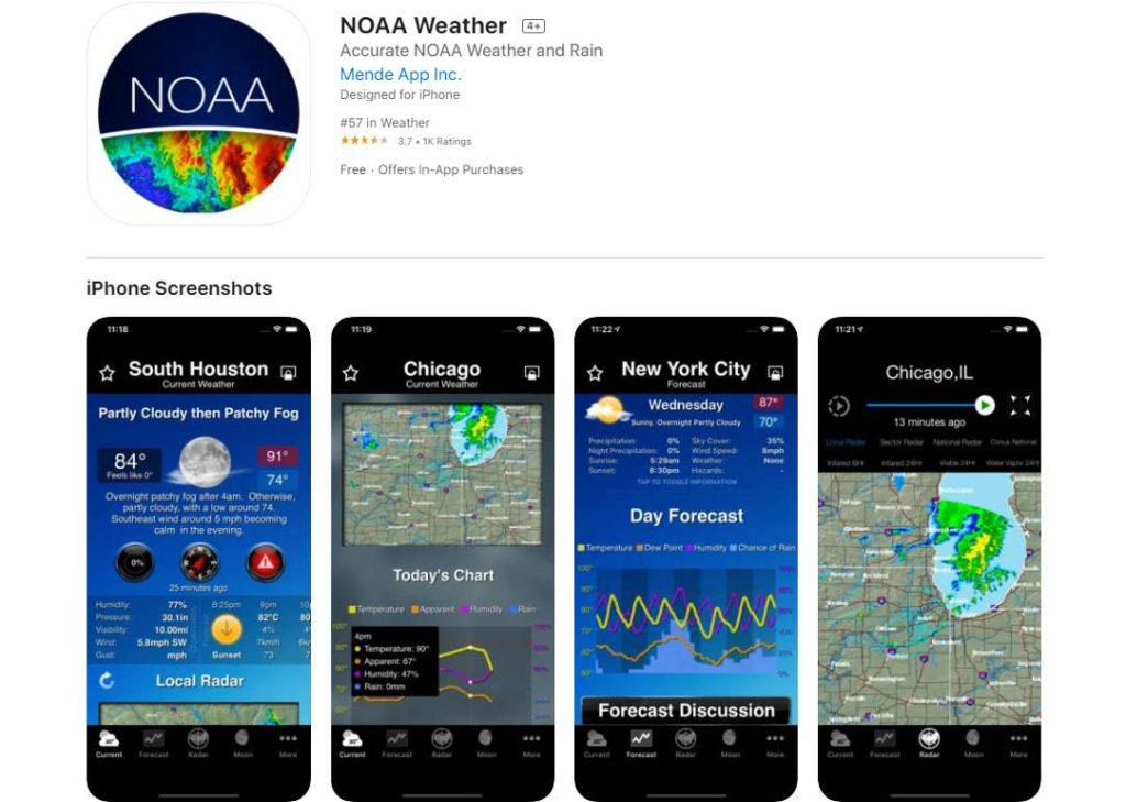 NOAA Weather; 9 Best Weather Apps of 2022 | Download in Android and iPhone Now!