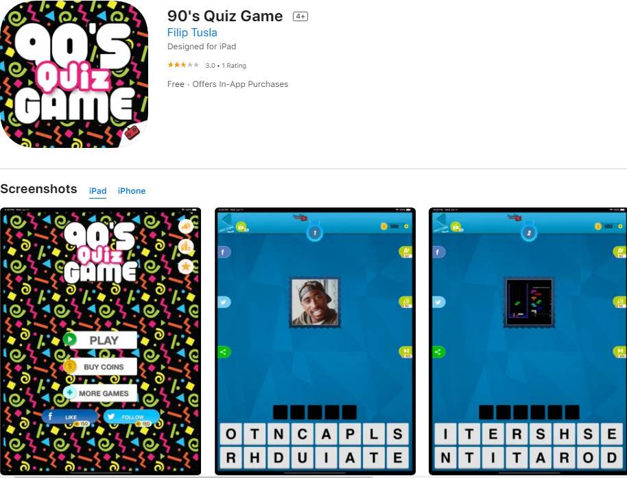 90’s Quiz Game; 5 Best Quiz Games for iPhone and iPad in 2022 | Games for Kids