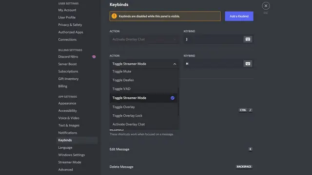 Discord Streamer Mode | Enable/Disable Streamer Mode Using Keyboard Shortcuts 