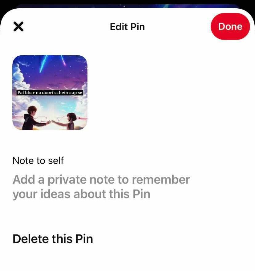 how to delete pins on Pinterest