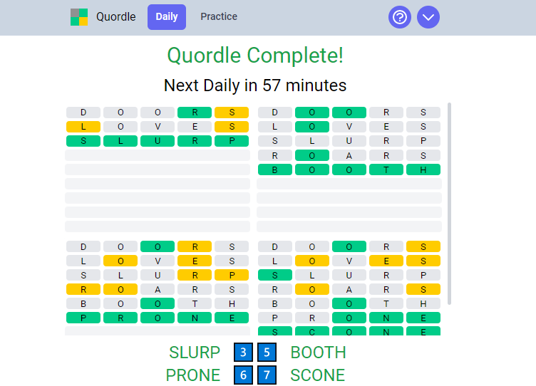 Quordle Answers of 16 March 2022 | Today’s Quordle Word, Wednesday
