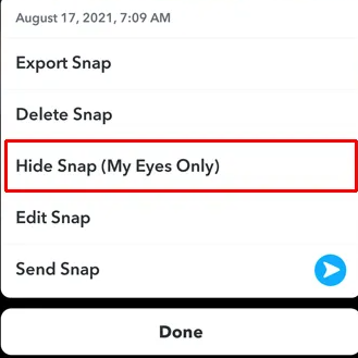 How to Get My Eyes Only on Snapchat | Hide Photos on SC (2022)