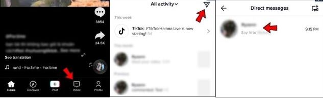 How to Message Someone on TikTok Using the Inbox Option