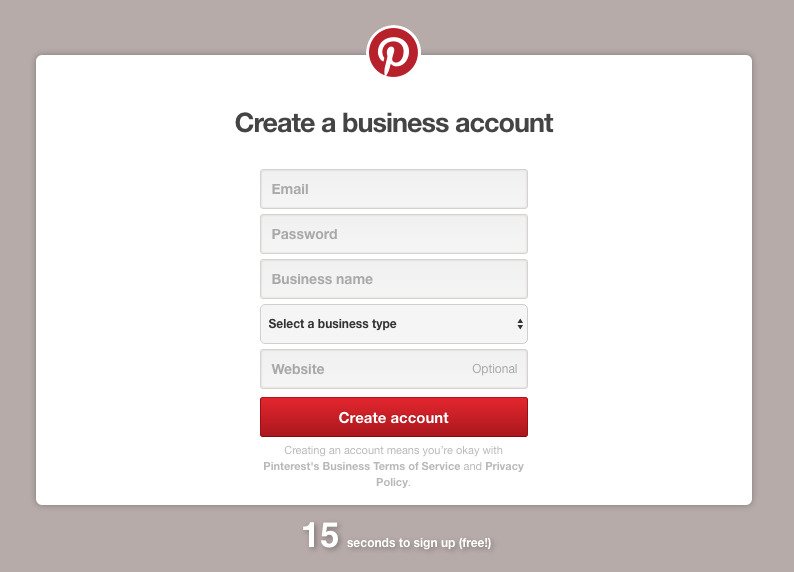 How to sell on Pinterest : create a business account