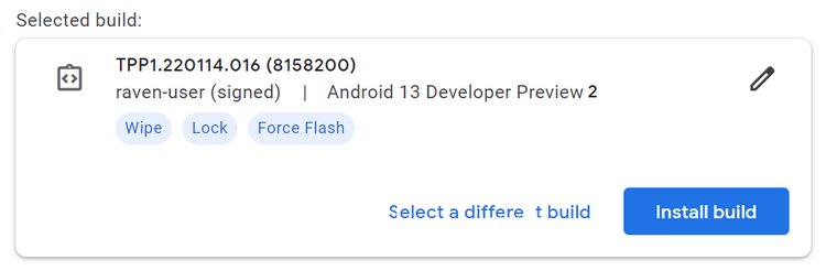 How to Install Android 13 on Google Pixel with the Android Flash Tool?