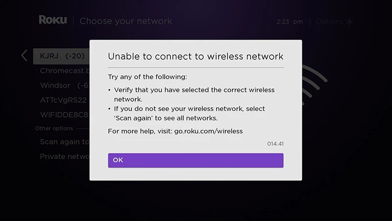 Roku Won't Connect to Wifi