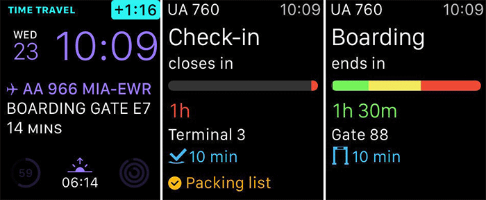 Apple Watch Travel Apps- App in the Air