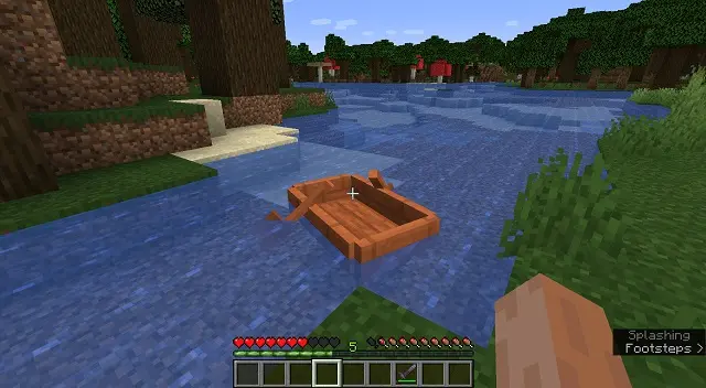 how to make a boat in Minecraft