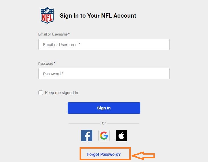 nfl.com/activate- reset password