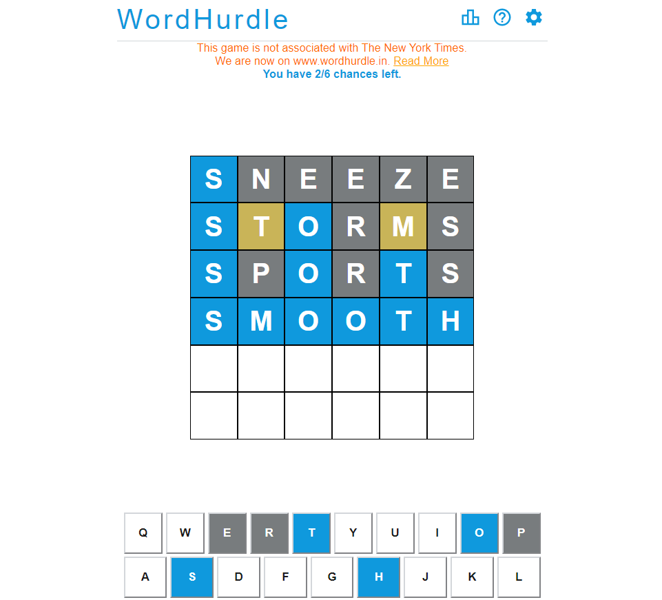 Evening Word Hurdle Answer of April 22, 2022 