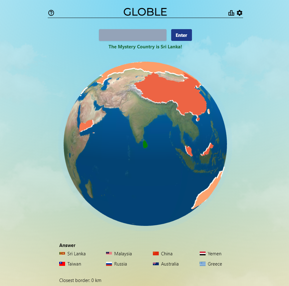 Today’s Globle Game Answer of May 4, 2022 | Global Map Country Wednesday
