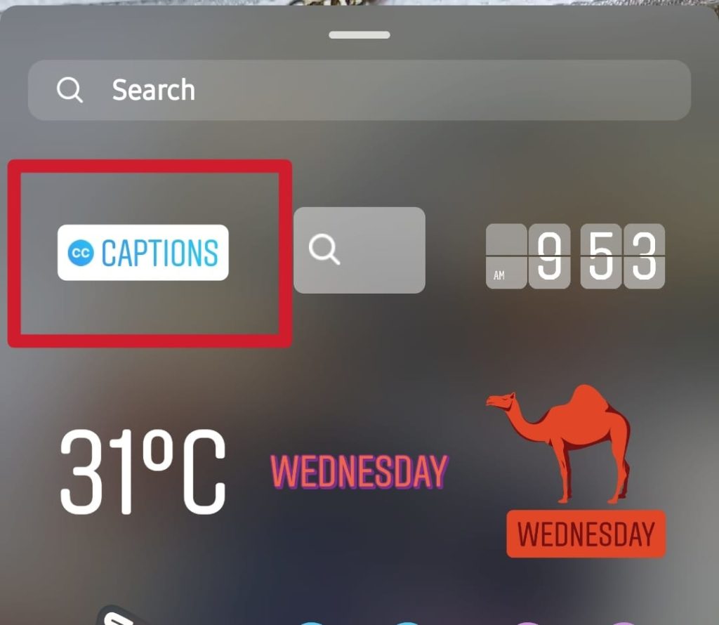 Steps on how to add captions to Instagram reels