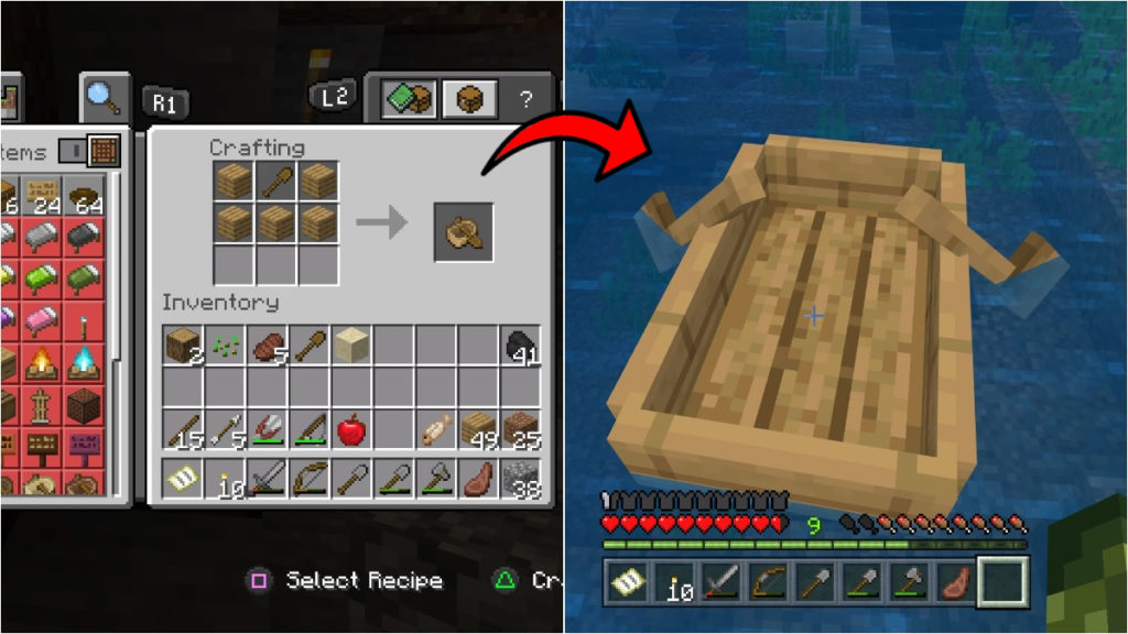 How To Make a Boat in Minecraft: 6 Easy Steps | Minecraft Boat Recipe
