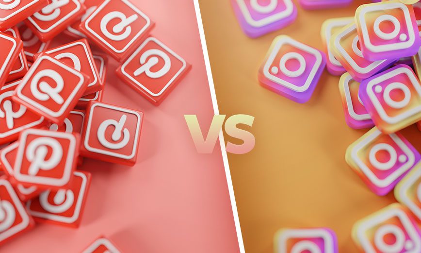 Instagram and Pinterest logo ; How to grow Instagram using Pinterest