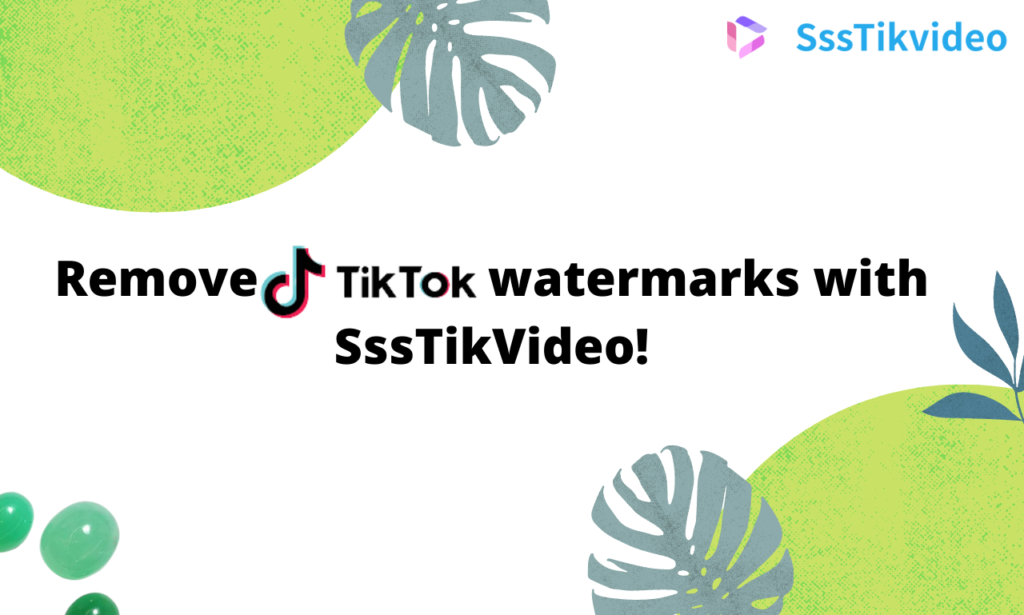 Where to Remove TikTok Watermarks? Remove them with SssTikvideo!