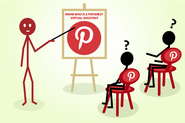 Pinterest virtual assistant cartoon; How to make money on pinterest without vlog