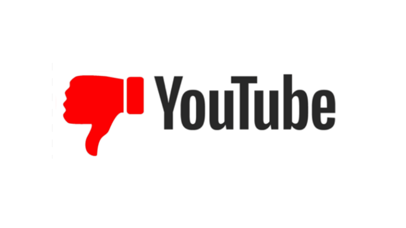 Кнопка «Не нравится» с логотипом YouTube;  Не понравившиеся видео на YouTube
