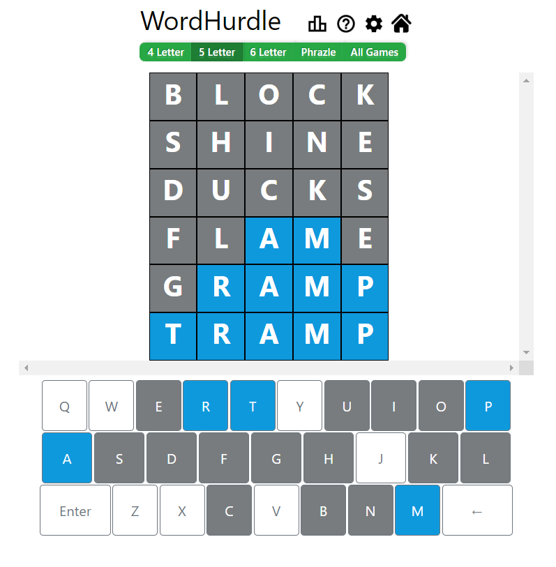 Evening Word Hurdle Answer of May 7, 2022, 5-letter word is 