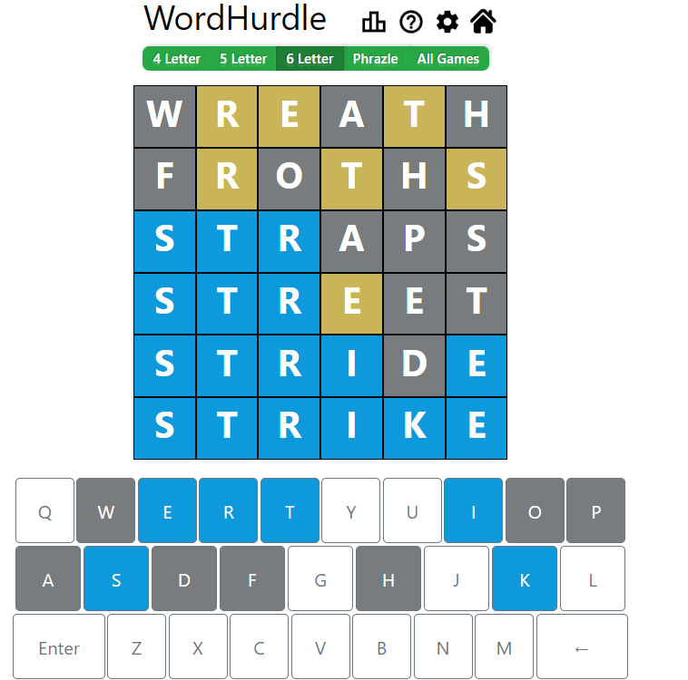 Evening Word Hurdle Answer of May 18, 2022, 6-letter word